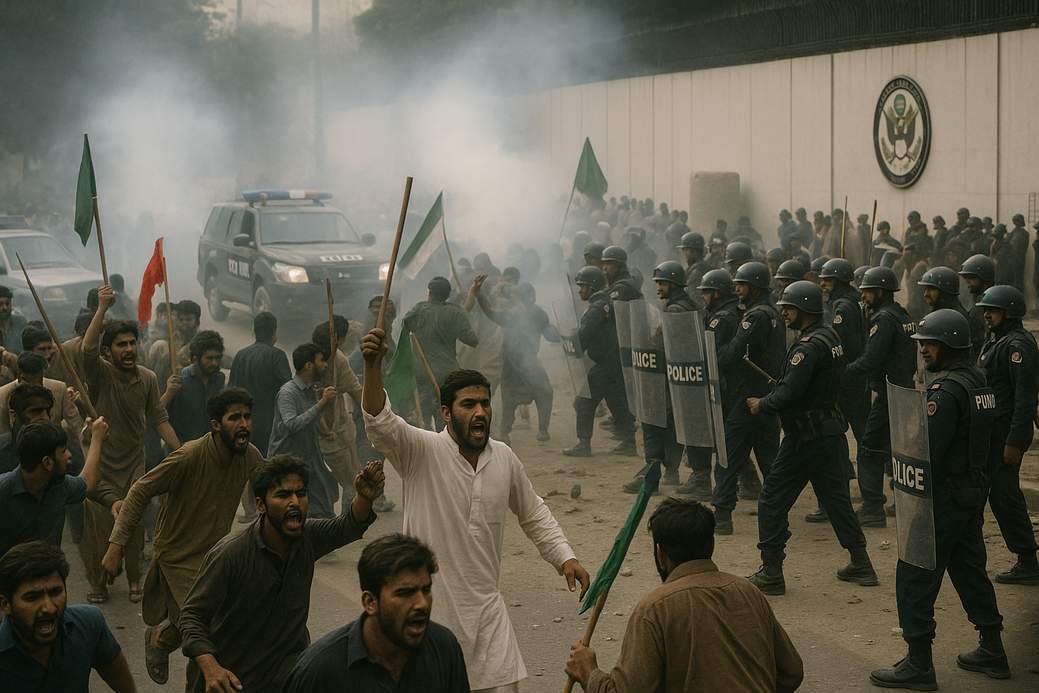 Protesters storm US Consulate in Pakistan, at least 9 dead
