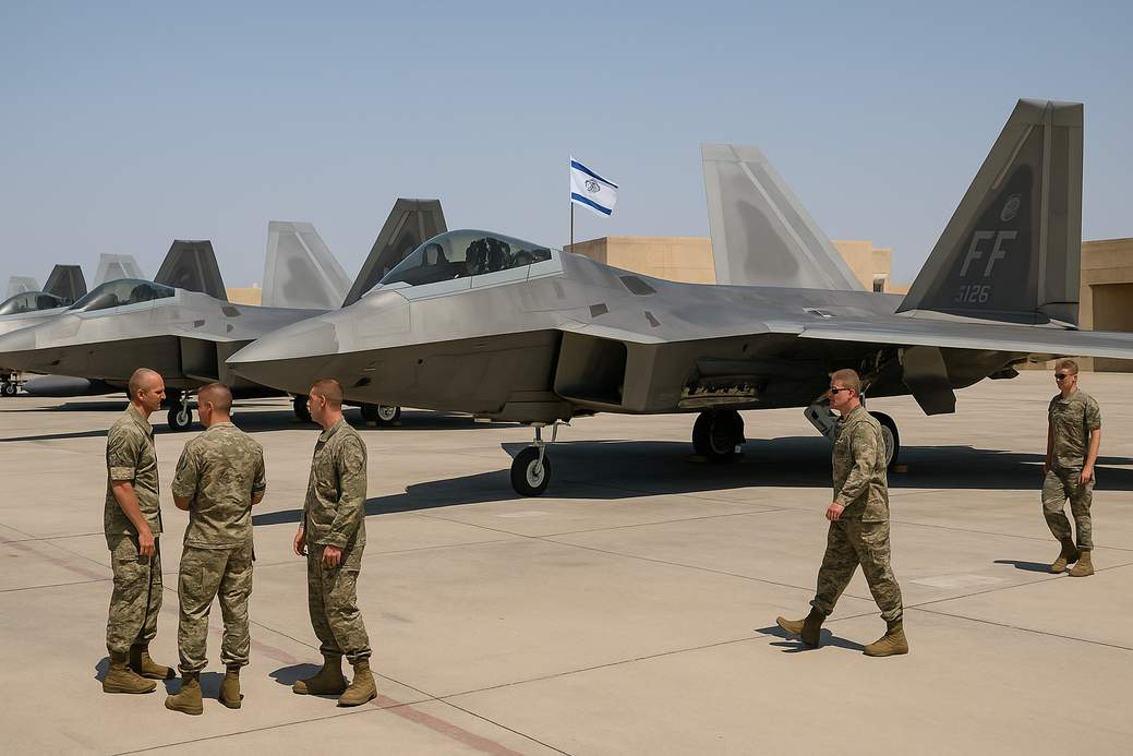 F-22 Raptors Land in Israel, Putting Many Iranian Targets at Risk