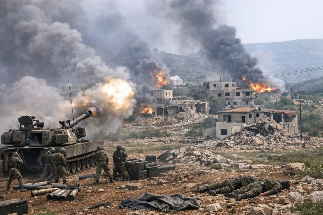 IDF Strikes Southern Lebanon: 40 Sites Targeted, 10 Hezbollah Members Killed Amid Ceasefire Tensions