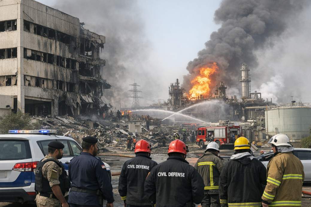 Iranian Attacks Target Kuwait’s Government and Energy Infrastructure