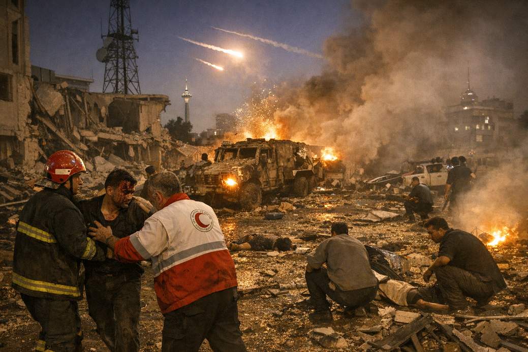 Israel Strikes Revolutionary Guard Base and Mobile Command Posts in Tehran