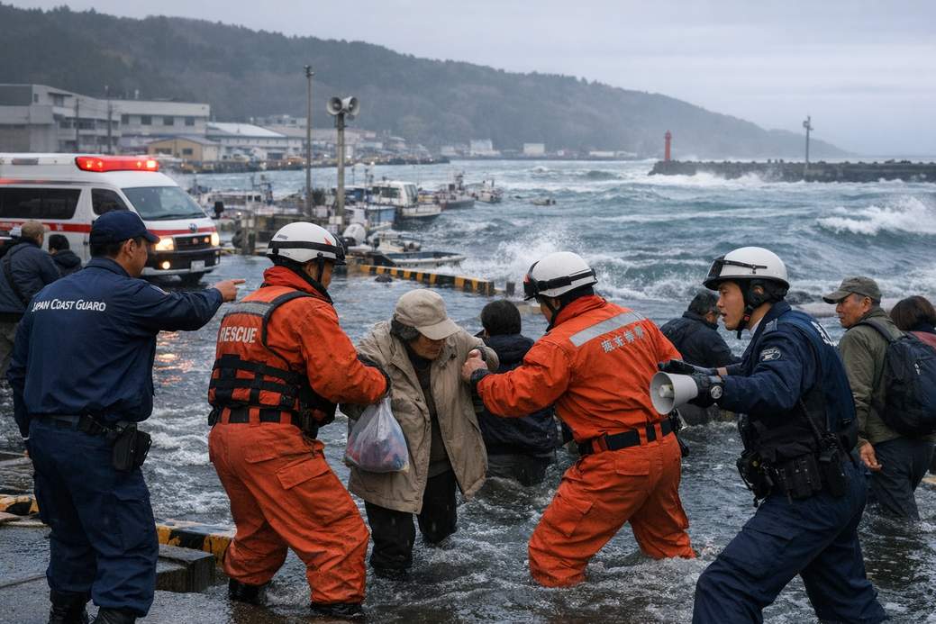 Japan Earthquake and Tsunami: 80cm Sea Level Rise Recorded at Kuji Port