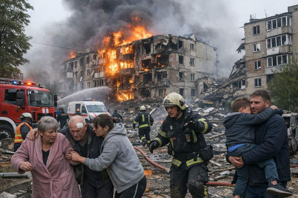 Russia Breaks Victory Day Truce with Devastating Missile and Drone Attacks