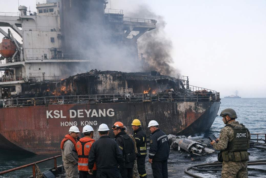 Russian Drone Strikes Chinese Cargo Ship Near Odessa Amid Rising Black Sea Tensions