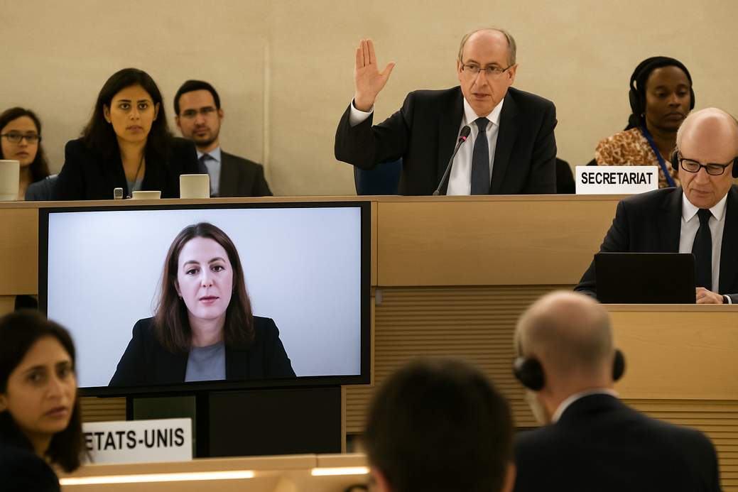 UN Human Rights Council chief cuts off speaker criticizing US-sanctioned official